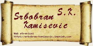 Srbobran Kamišević vizit kartica